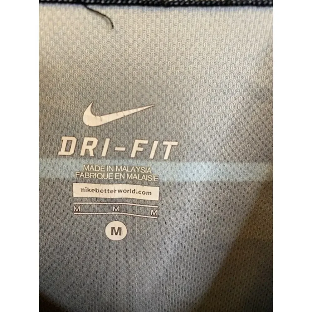 Nike‎ Dri-Fit Shirt Women's Black-Blue/Orange Stripes Size Medium